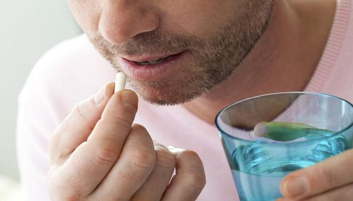 Ontvangst van vitamines in capsules